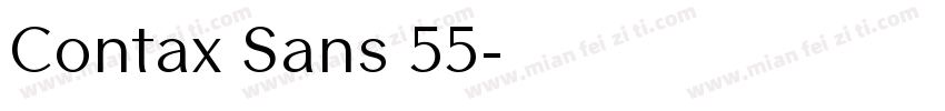 Contax Sans 55字体转换